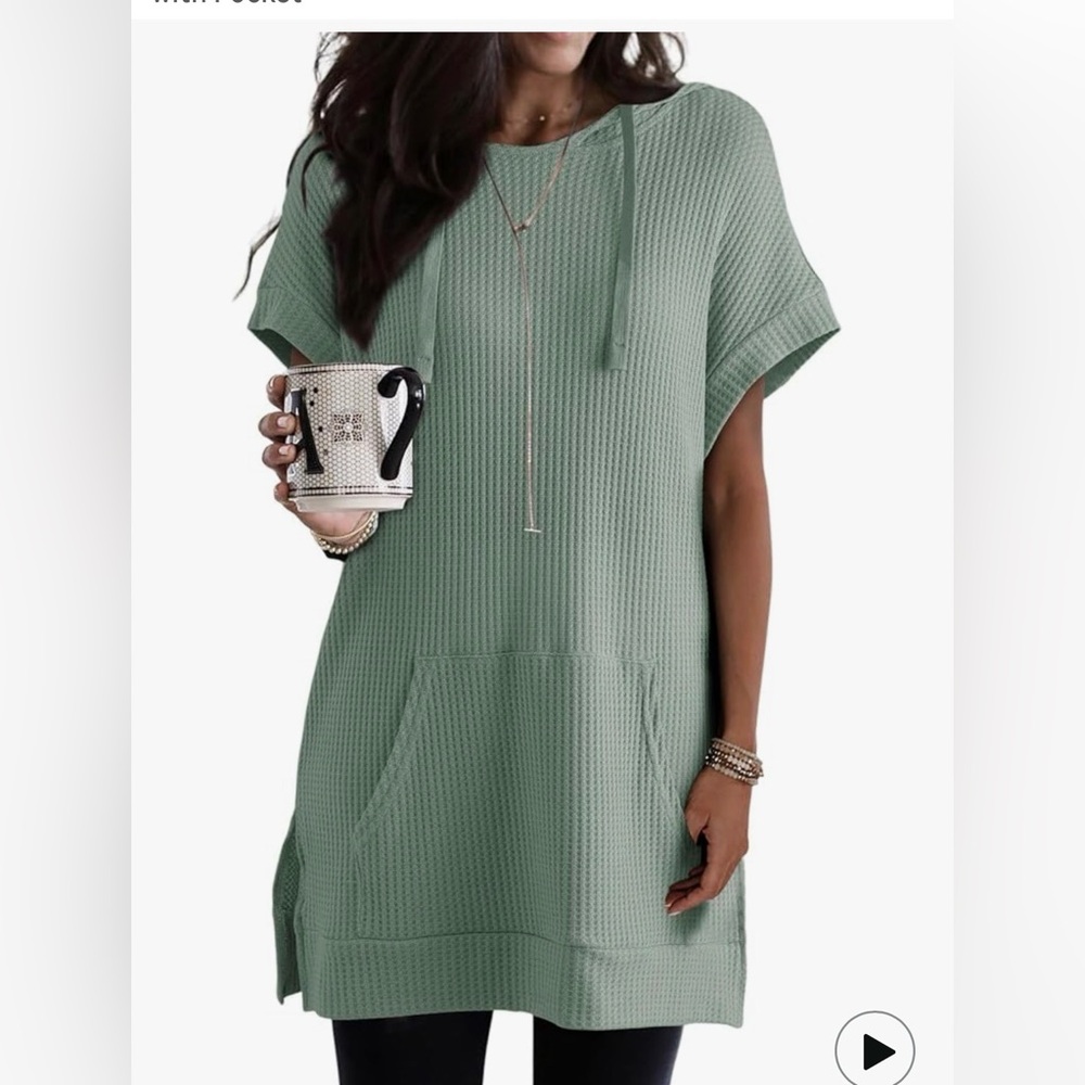 Women's Green Tunic Top